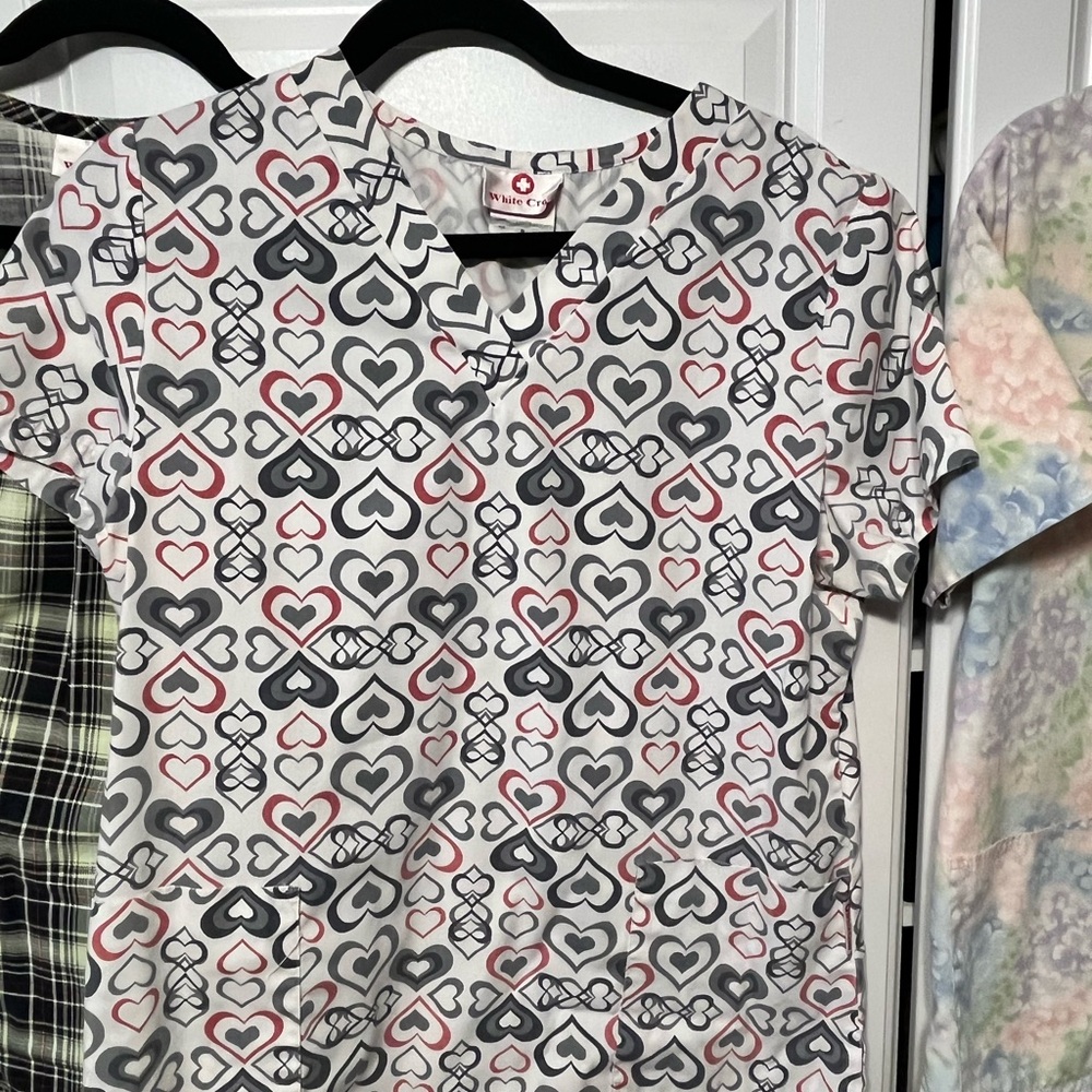 Nursing scrub top bundle size M and one is S - Picture 3 of 5